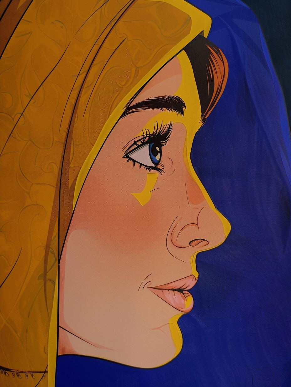 Golden Gaze Portrait - Image 1