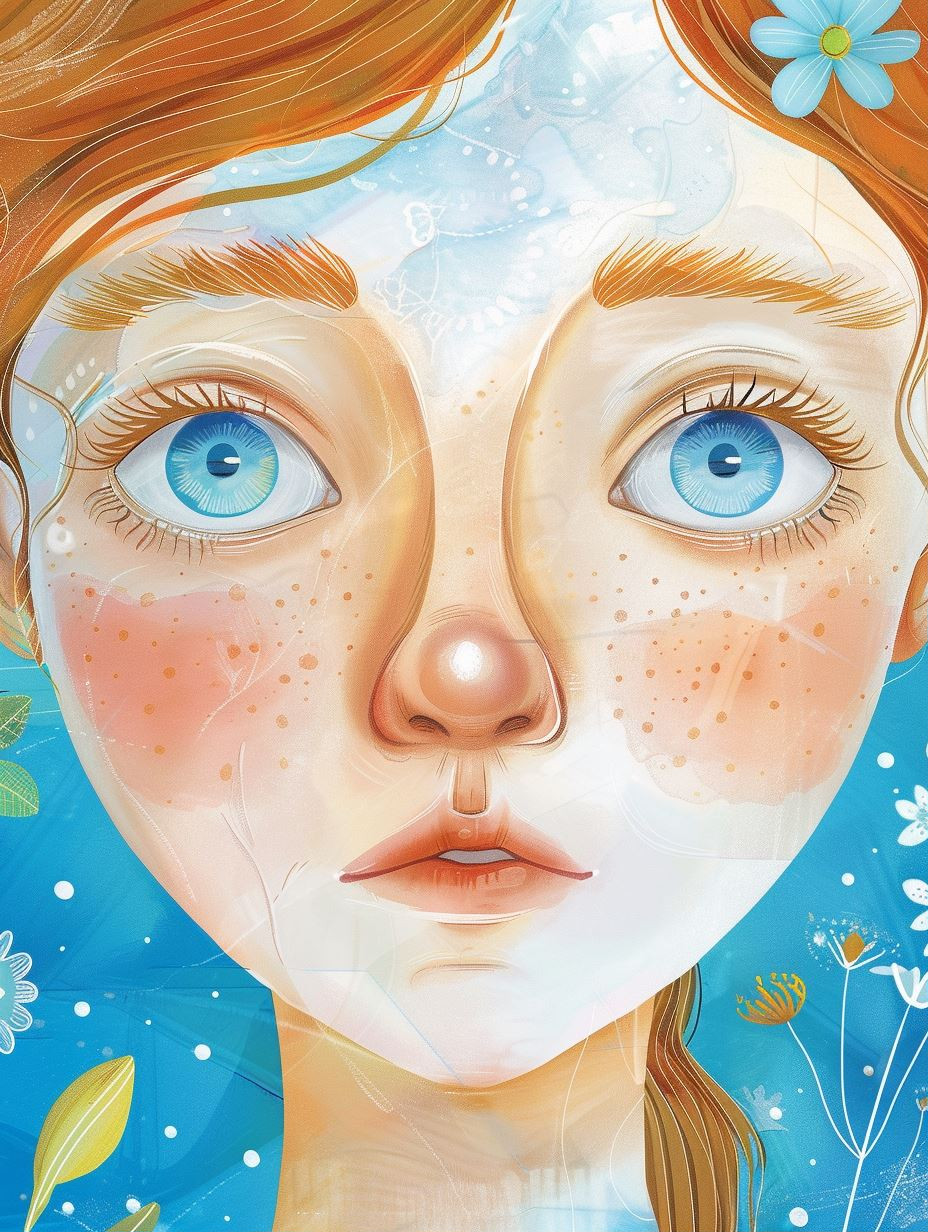 Ethereal Azure Dream Portraits