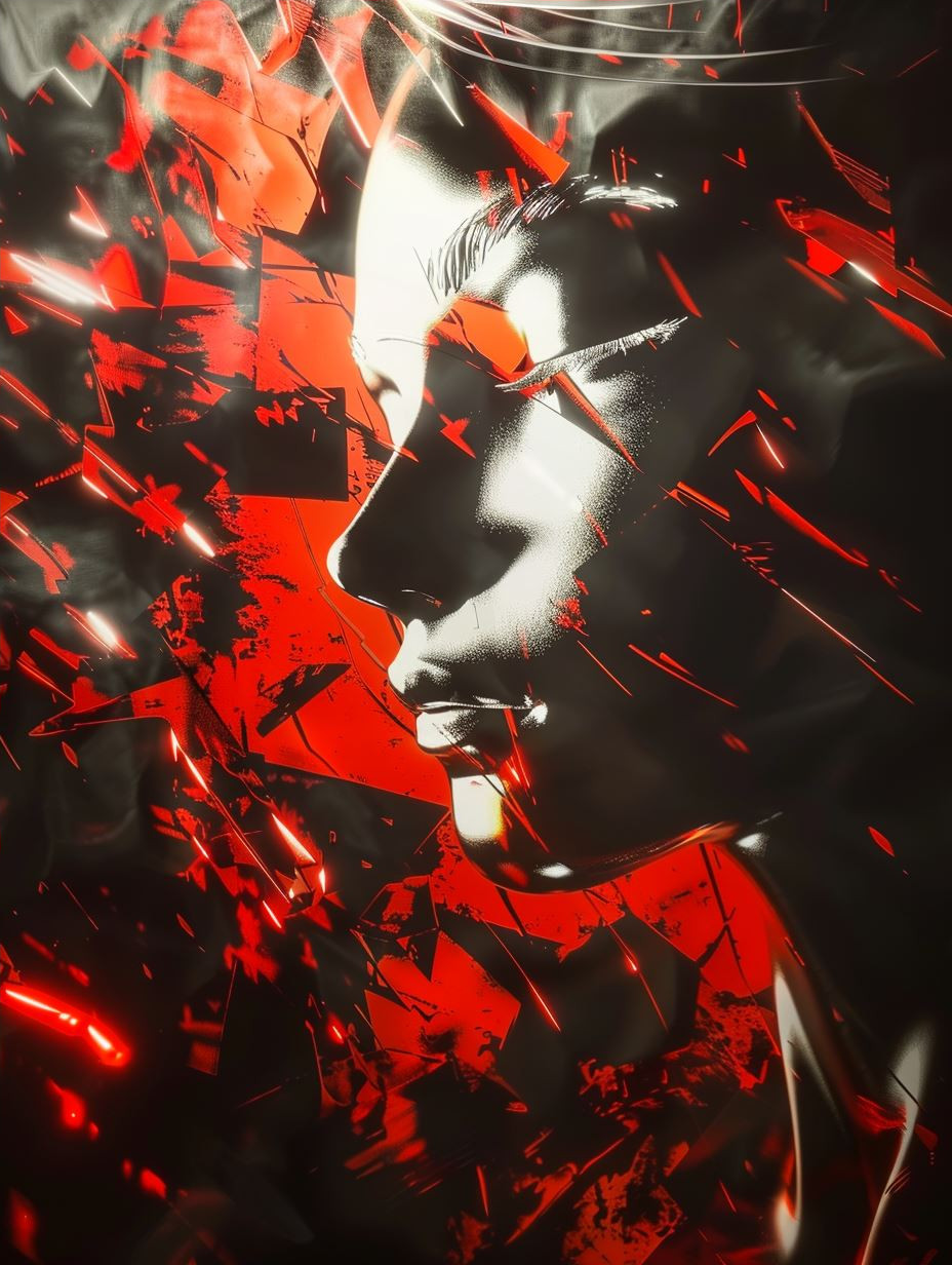 Crimson Shadows of the Digital Soul - Image 4