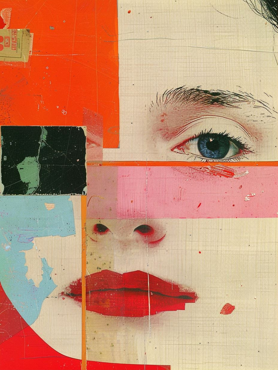 Fragmented Visions of Crimson Beauty - Image 1