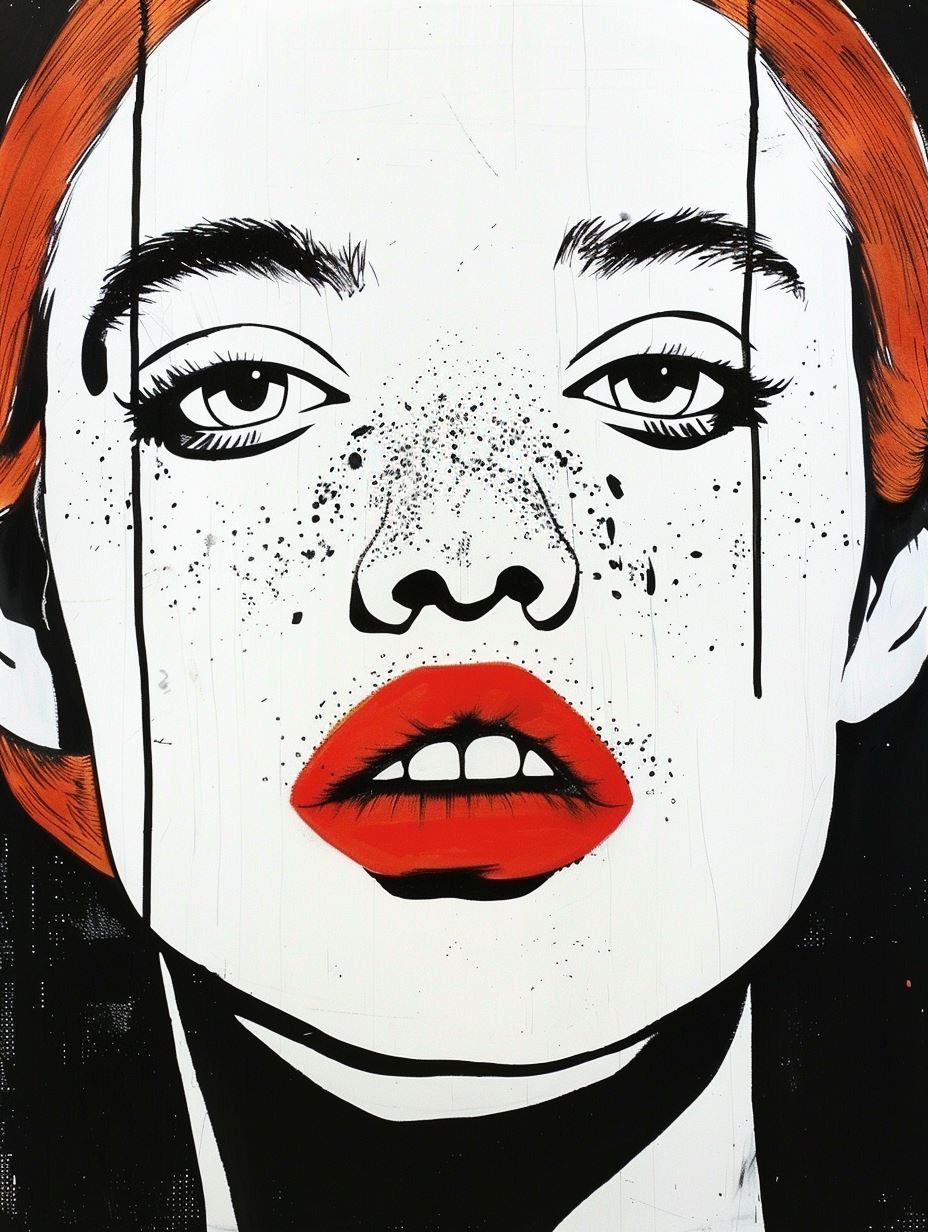 Faces of Contrast Modern Pop Art - Image 1