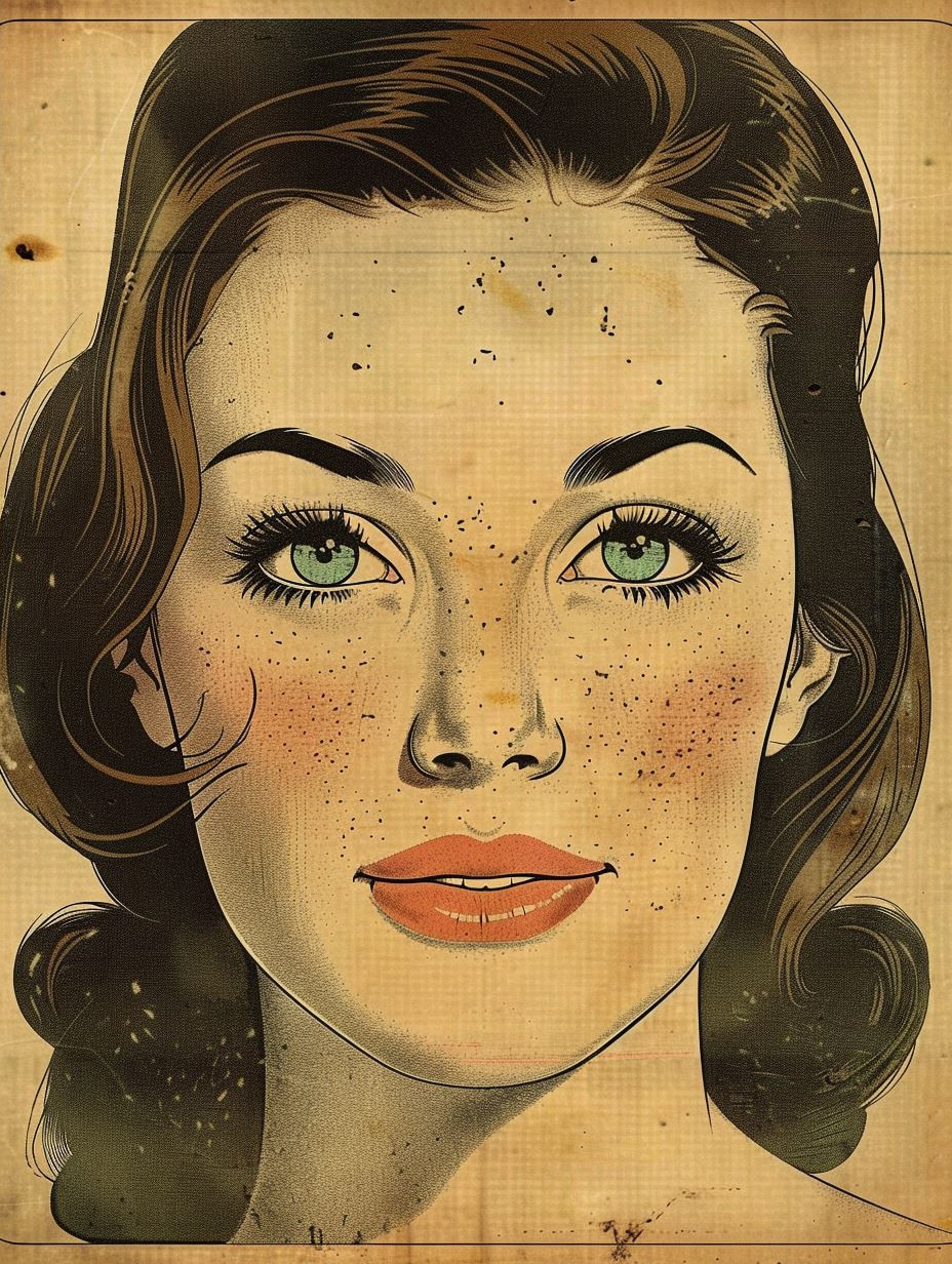 Vintage Pop Art Women Collage - Image 2