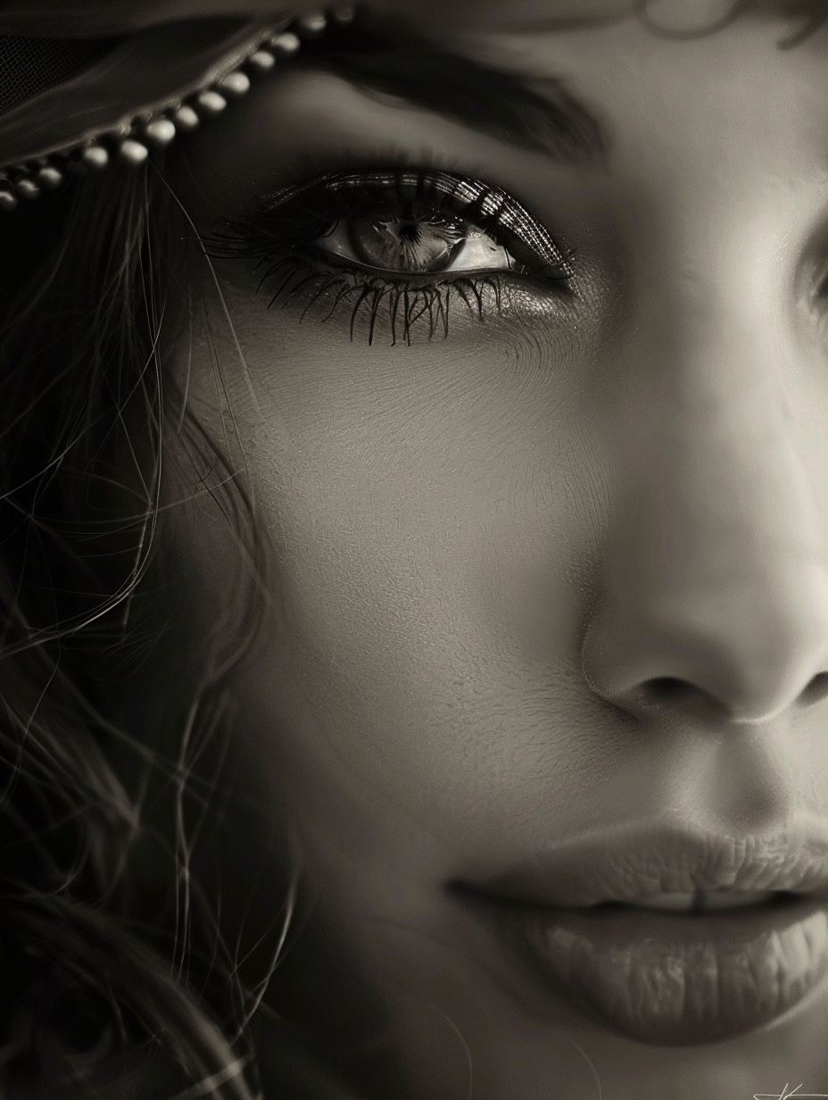 Velvet Monochrome Muse - Image 2