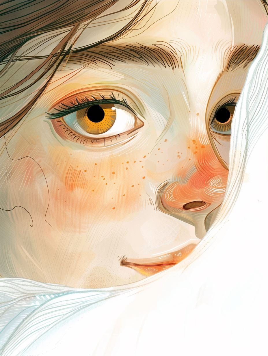 Sun-Kissed Ethereal Digital Portrait - Image 3