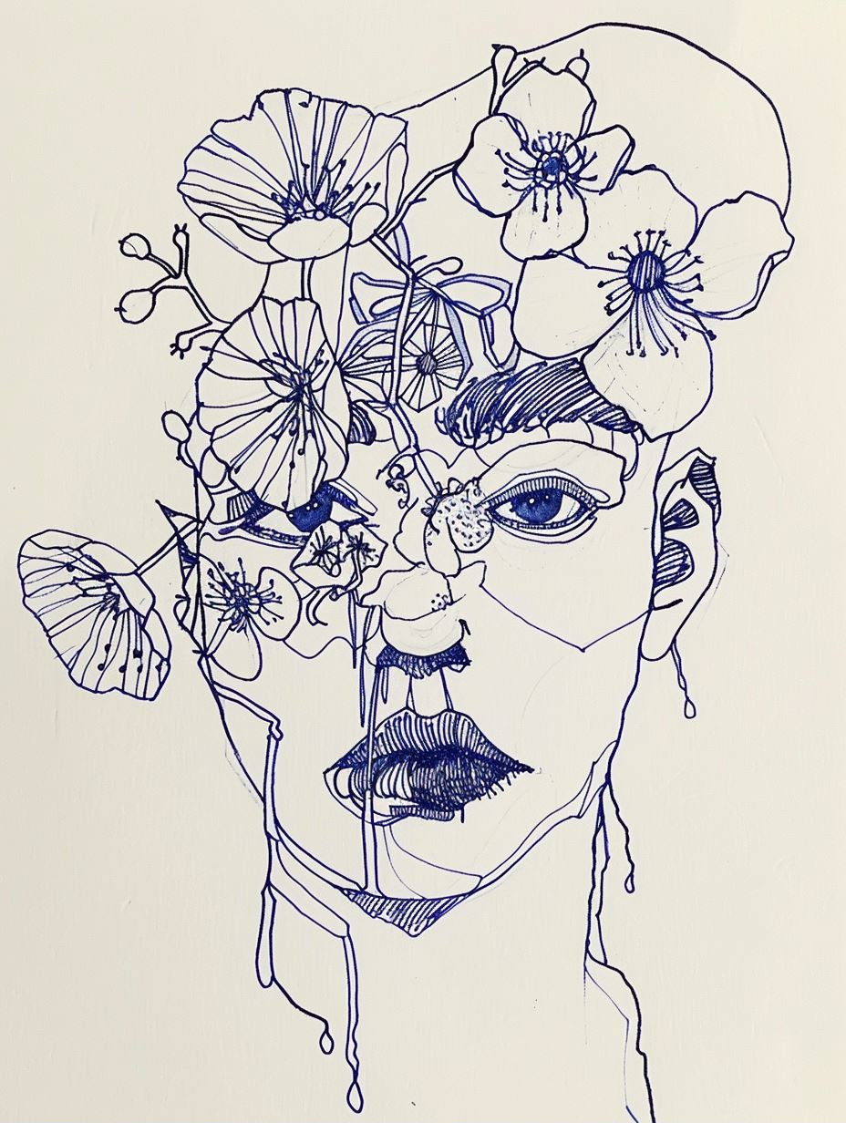 Floral Ink Soul - Image 1