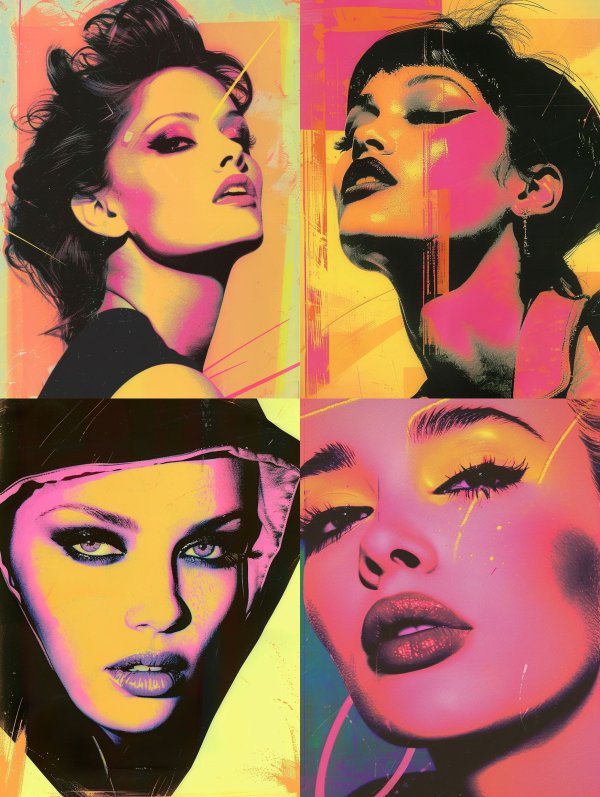 Neon Visions: Pop Art Portraiture