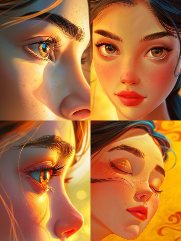 Golden Hour Glow Digital Portraits