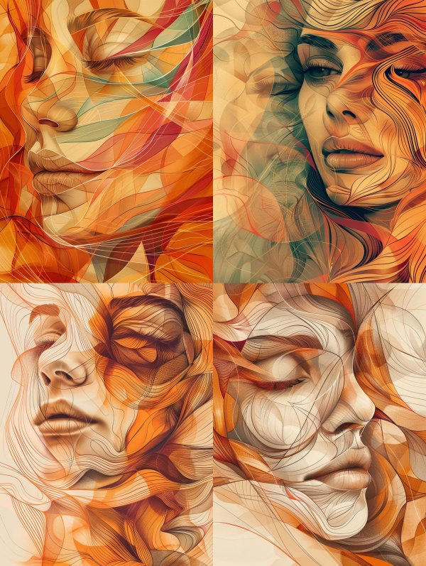 Fluid Visions of Ethereal Faces