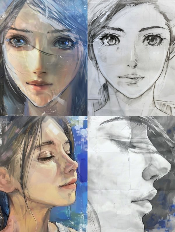 Digital Art Process: Sketch to Final Render