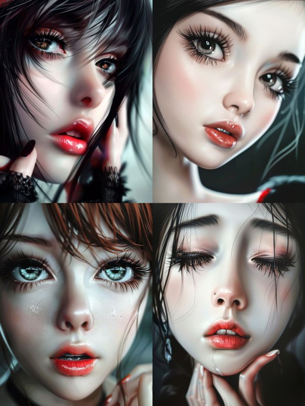 Ethereal Visions of Digital Beauty