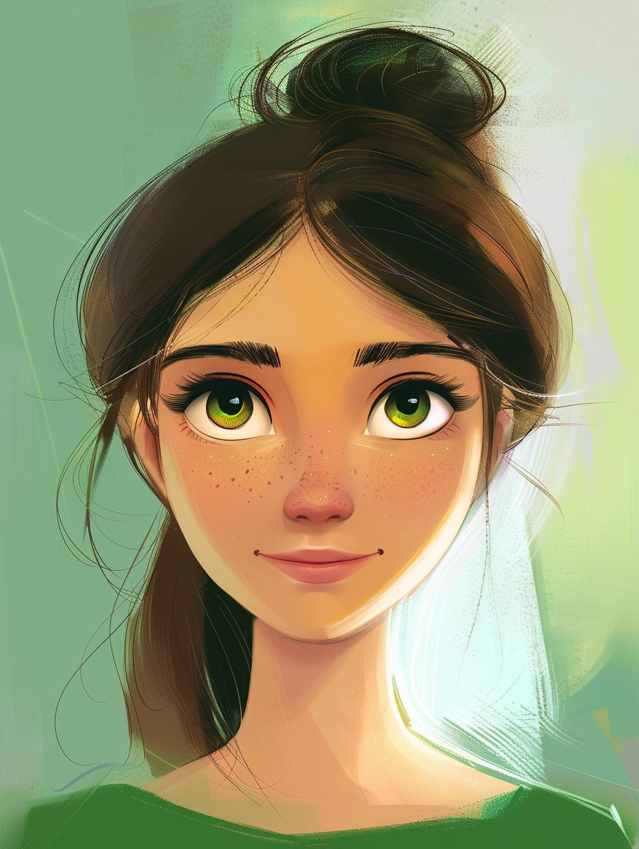 Emerald Gaze: A Study of Expression - Image 3