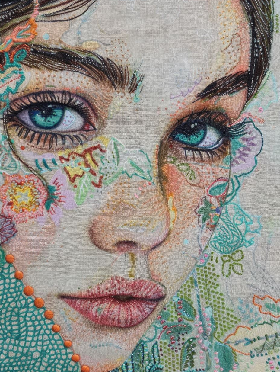 Floral Ethereal Portrait Collage - Image 4