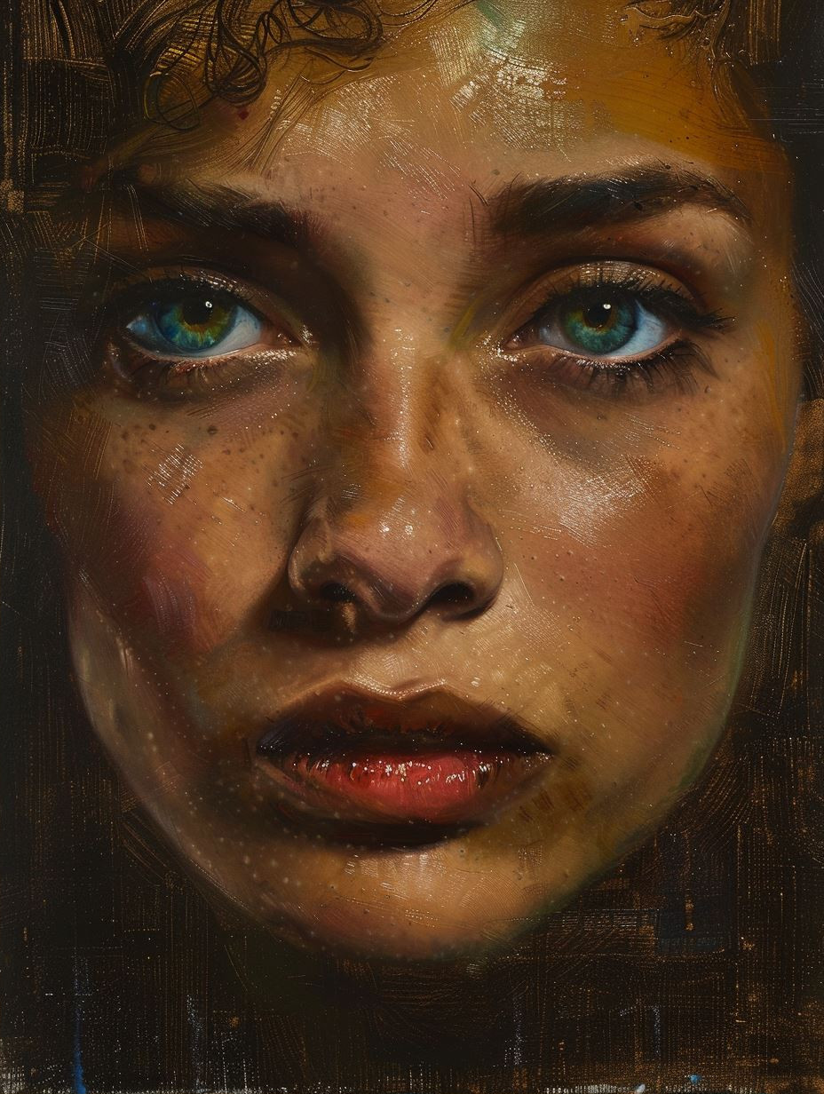 Ethereal Oil Portrait of Youth - Image 2