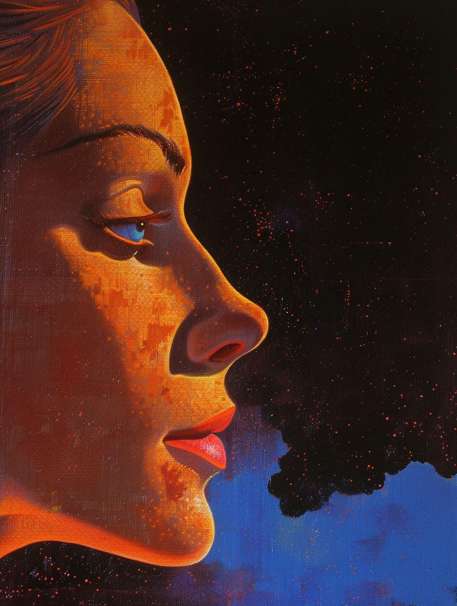 Celestial Gaze in Golden Light - Image 4