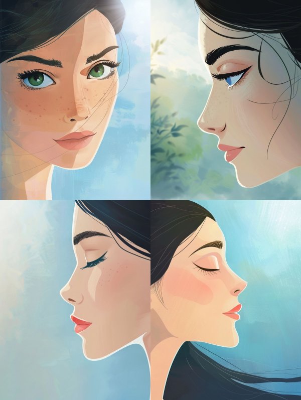 Serene Visions of a Woman