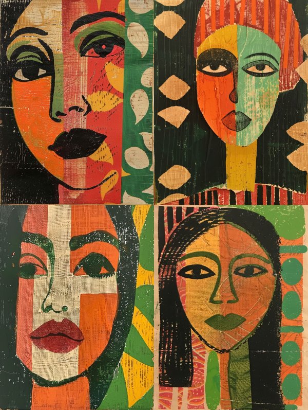 Vibrant Faces of Abstract Expression