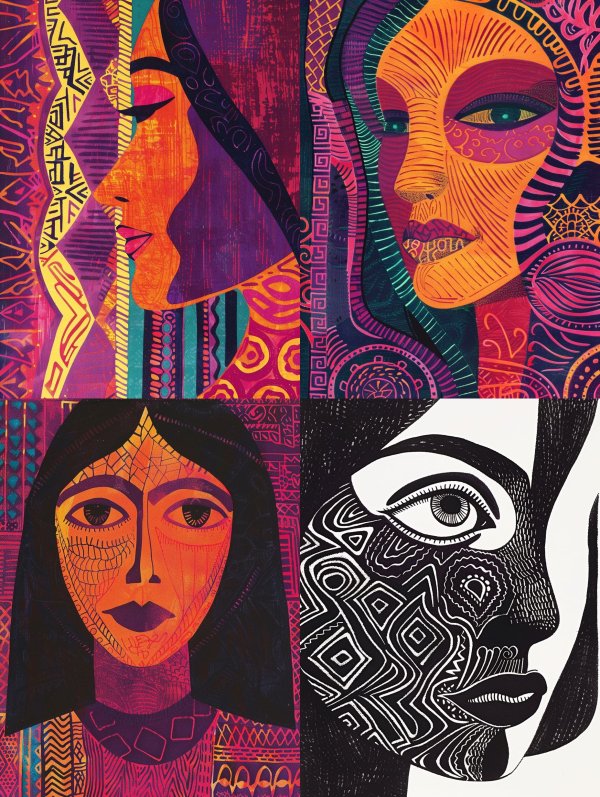 Vibrant Ethnic Portrait Artistry