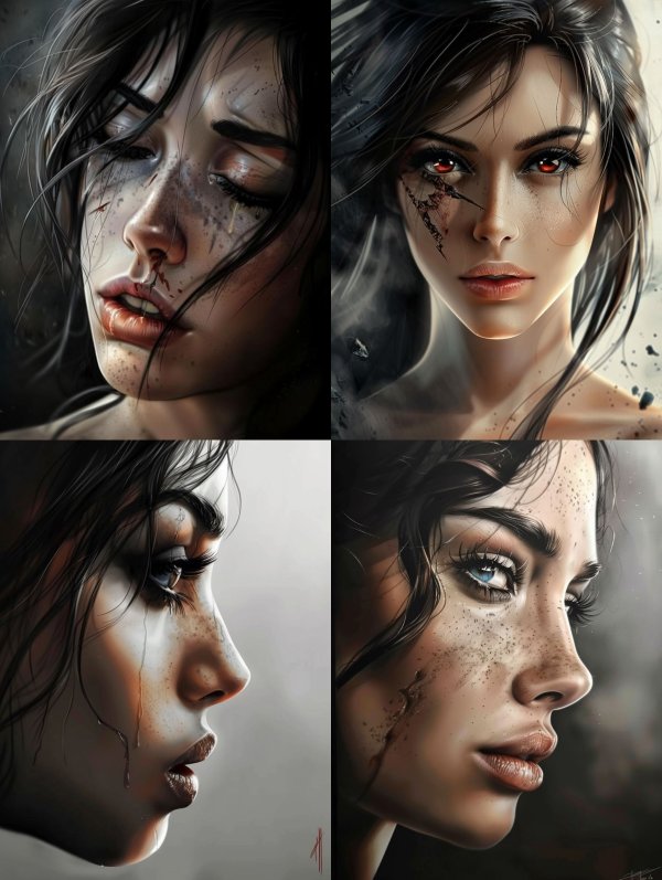 Echoes of Resilience: Digital Portrait Study