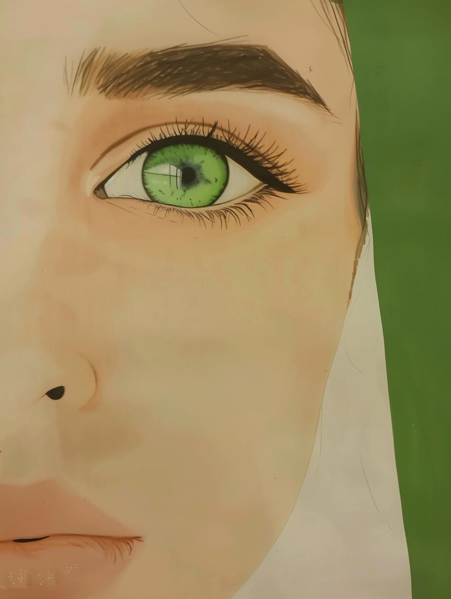 Ethereal Green Portrait Studies - Image 4