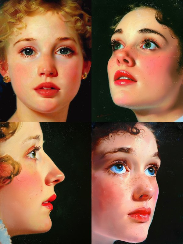 Ethereal Golden Curls Portrait