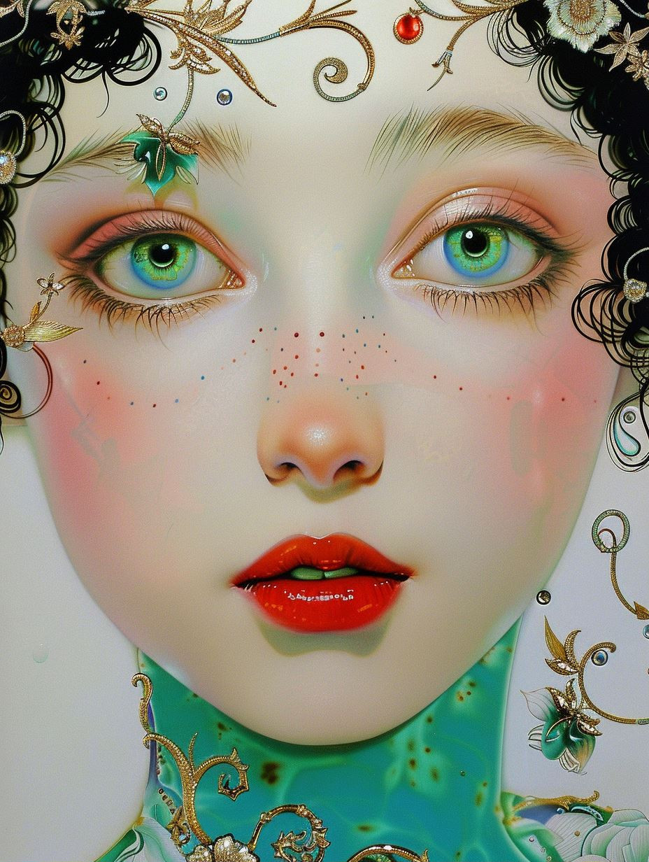Ethereal Surrealist Portrait Study - Image 1