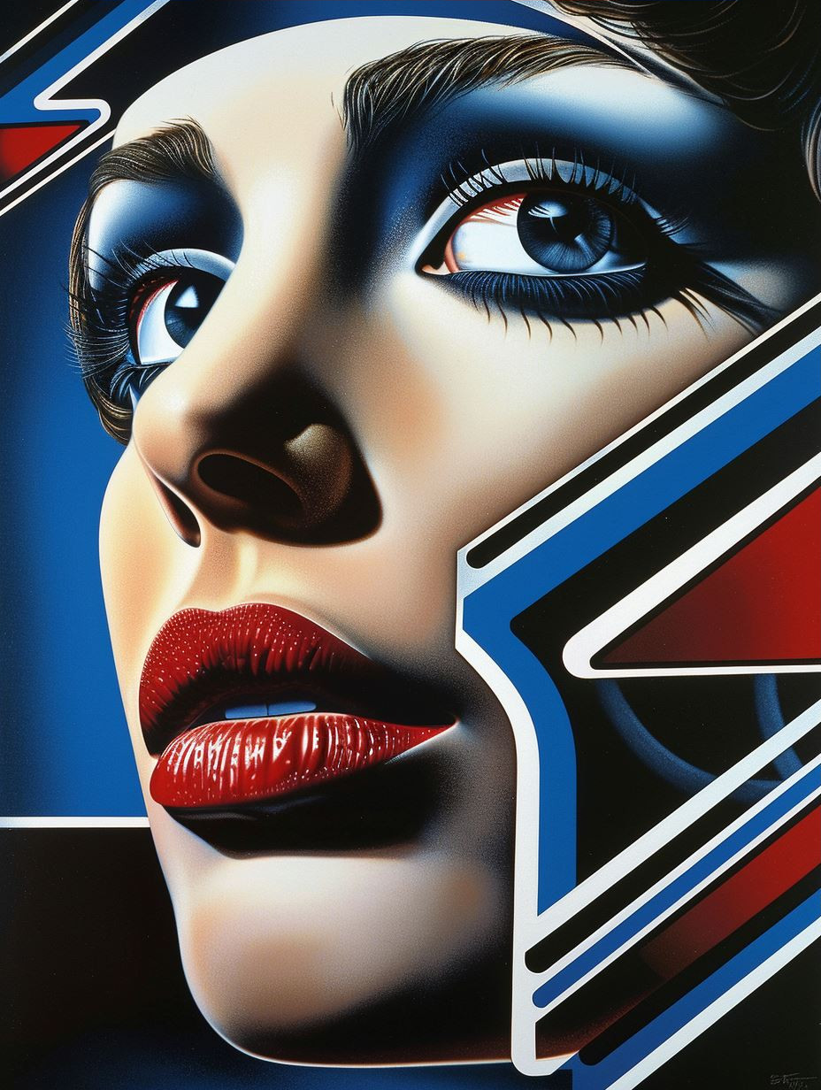 Futuristic Cybernetic Glamour Portrait - Image 3