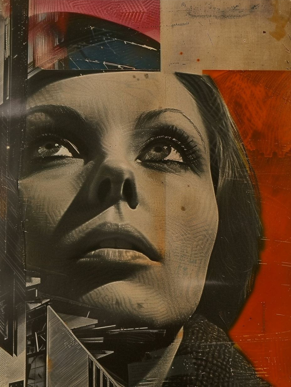 Vintage Avant Garde Collage Portraits - Image 4