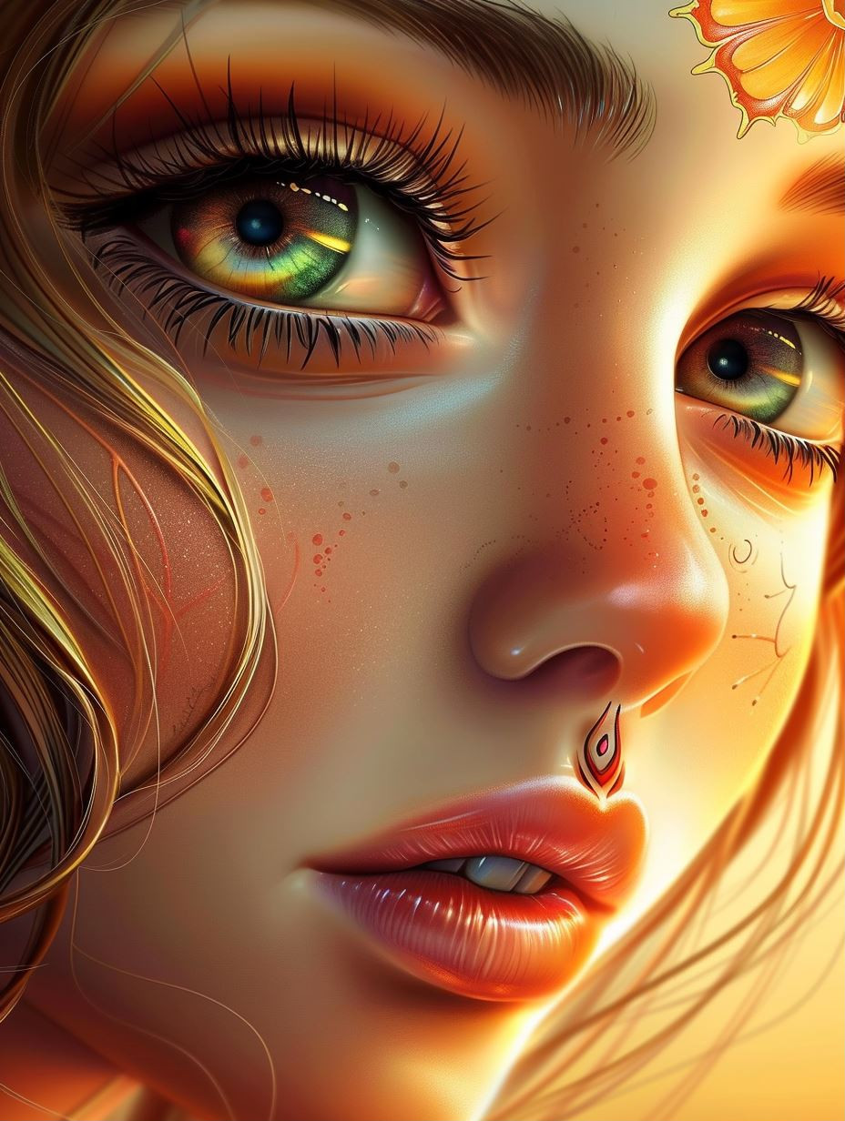 Ethereal Visions of Golden Radiance - Image 1