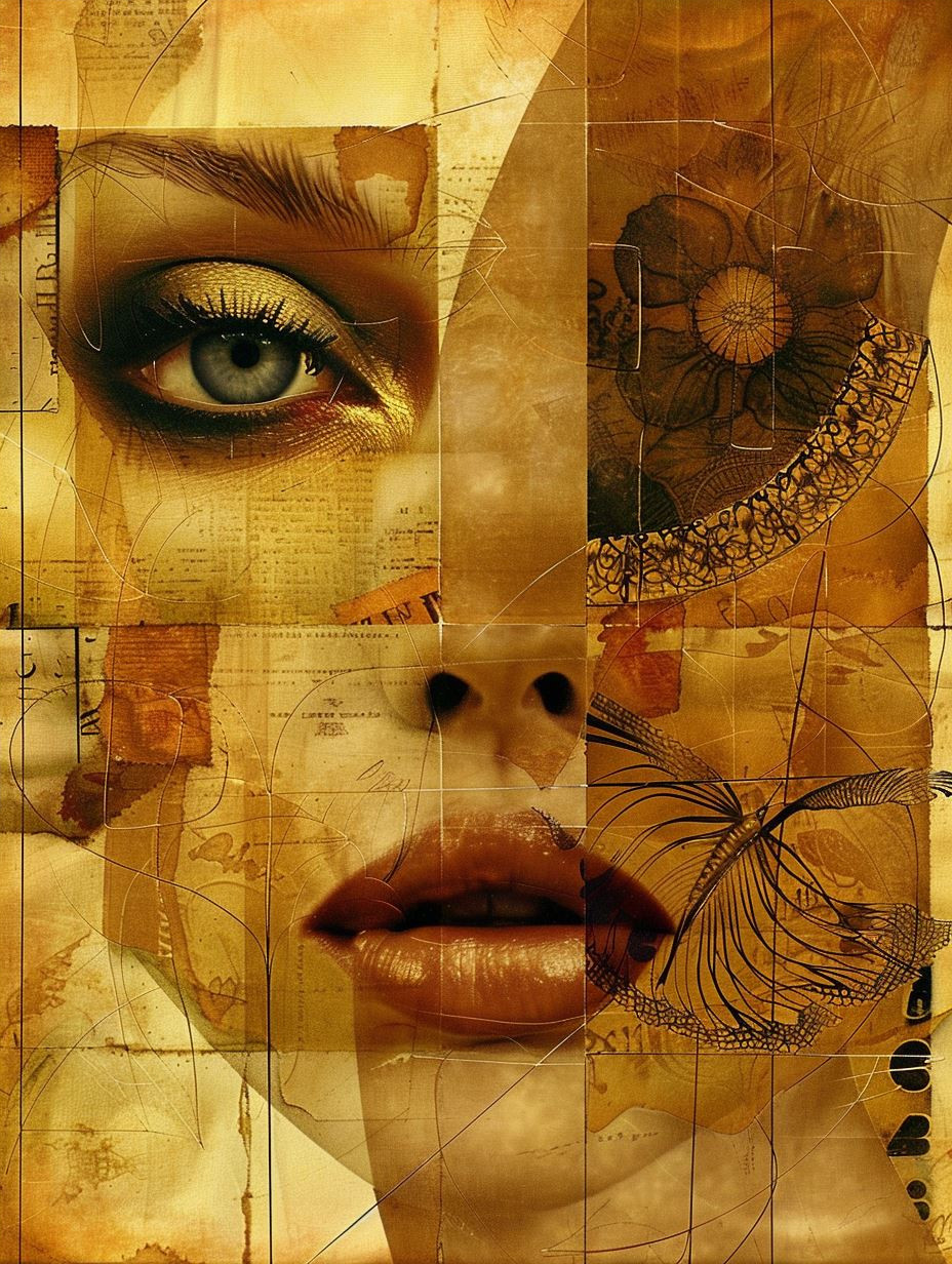 Golden Fragments of Ethereal Faces - Image 4
