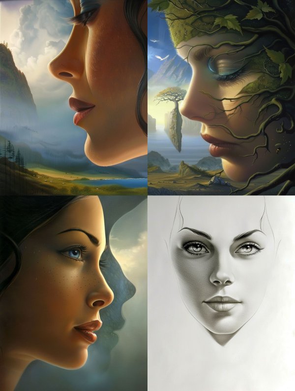 Ethereal Gaze Over Misty Valleys