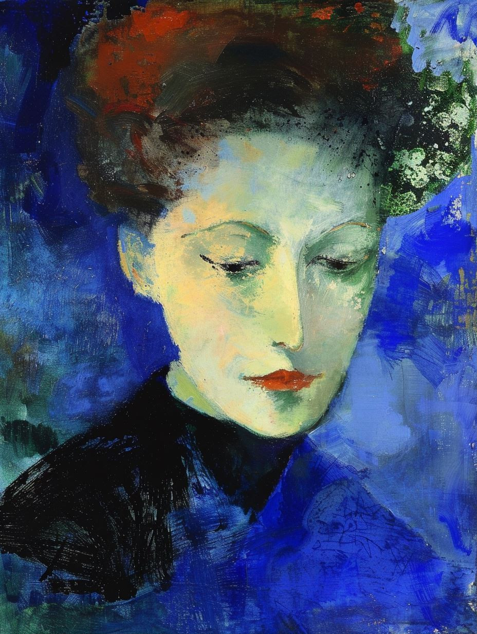 Azure Echoes of the Feminine - Image 1