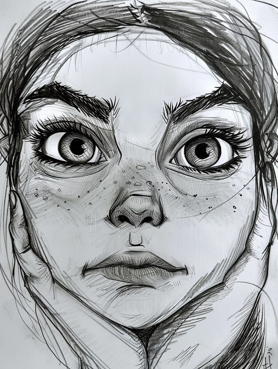 Emotional Graphite Portrait Studies - Image 1