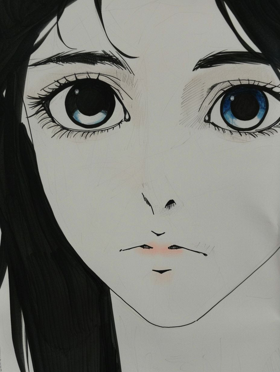 Melancholy Ink Gaze - Image 1
