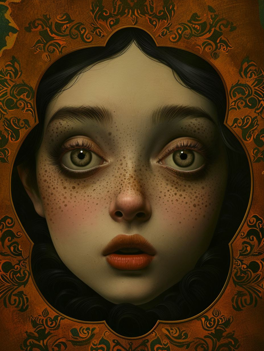 Rustic Elegance in Golden Frame - Image 3