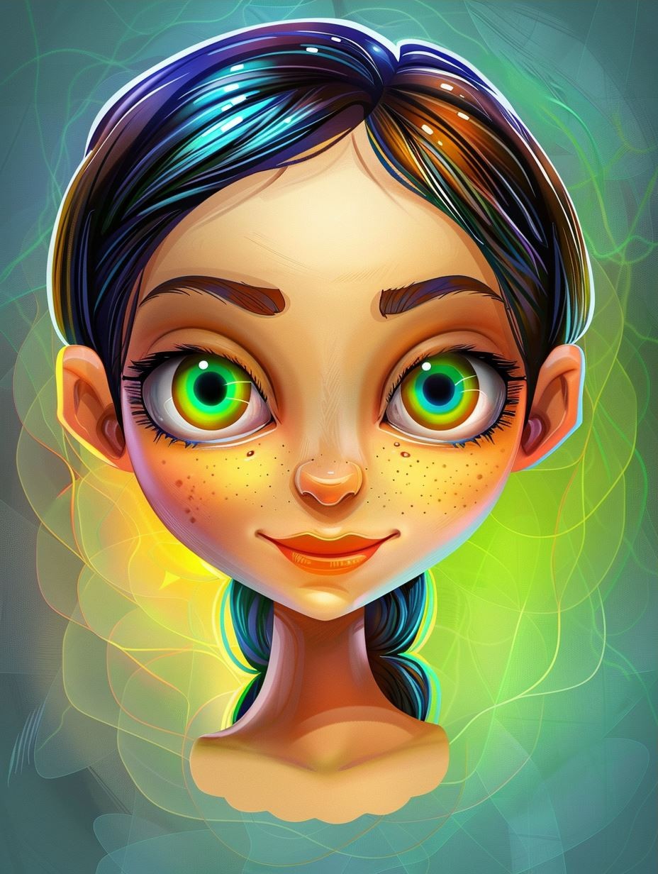 Prismatic Fractured Soul Portrait - Image 3