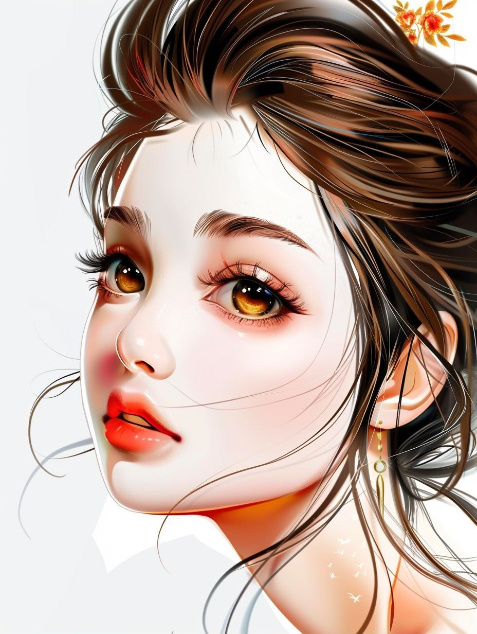 Ethereal Amber Gaze - Image 2
