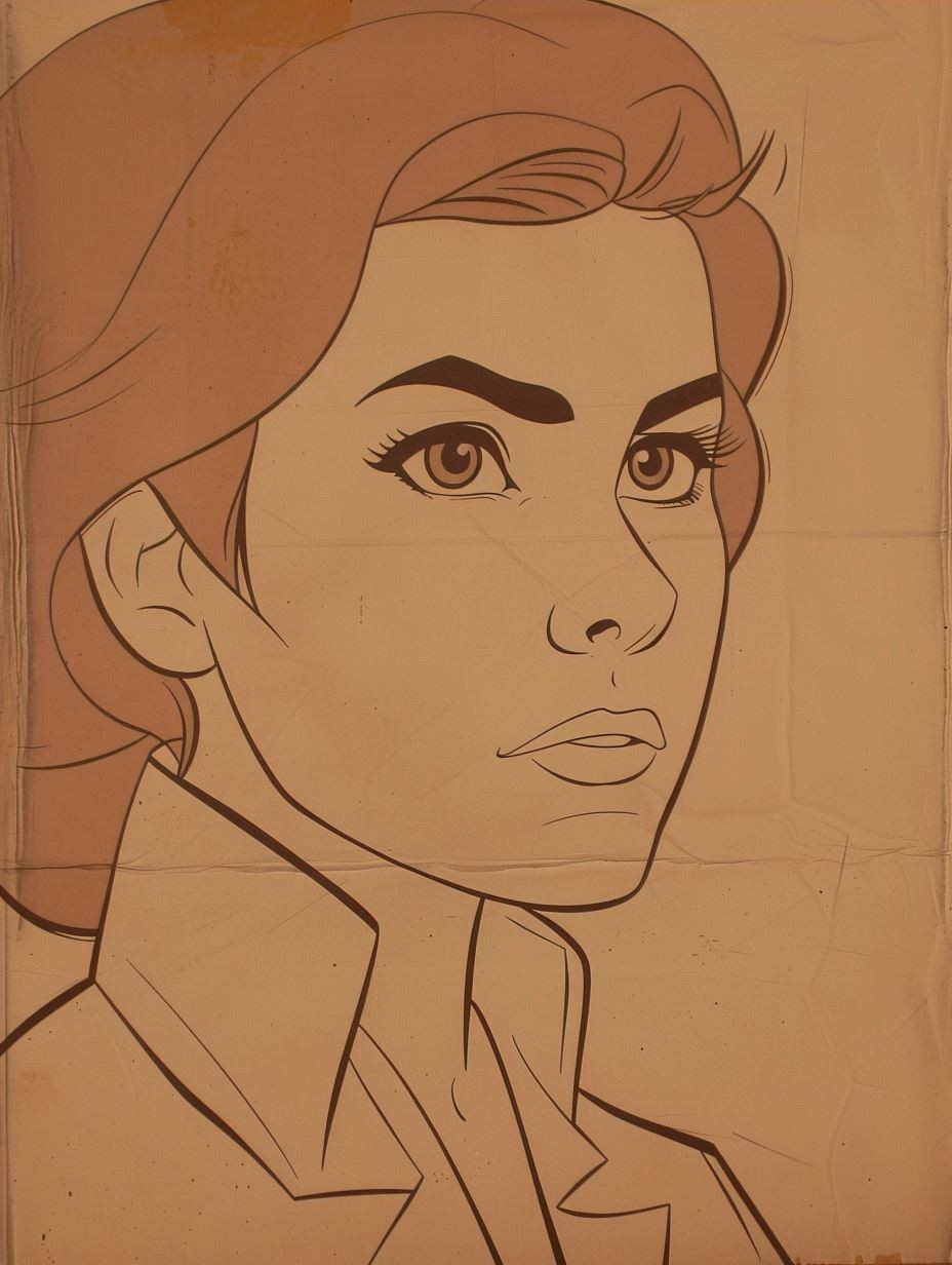 Vintage Mid-Century Modern Portrait - Image 4