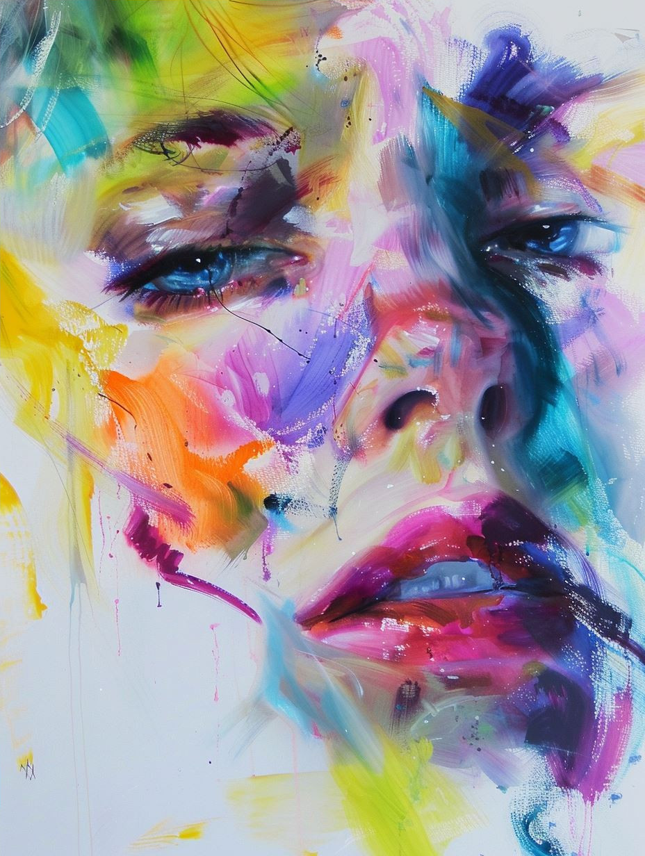 Vibrant Abstract Portrait Studies - Image 4