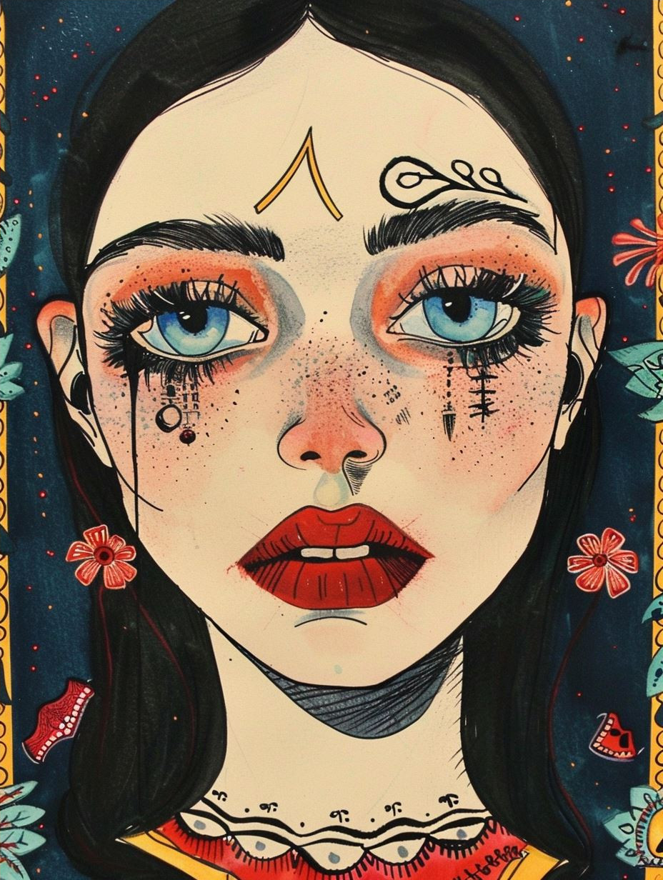 Melancholic Surrealist Female Portraits - Image 4