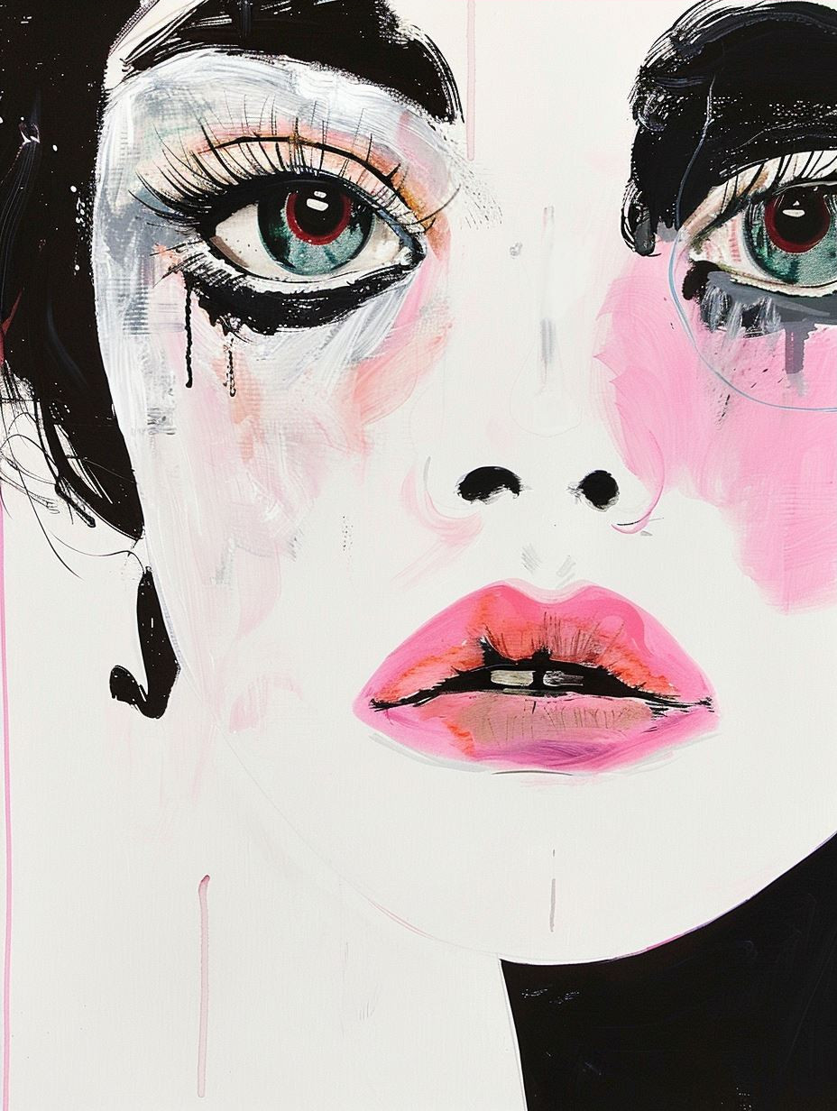 Melancholic Modern Portrait Art - Image 3