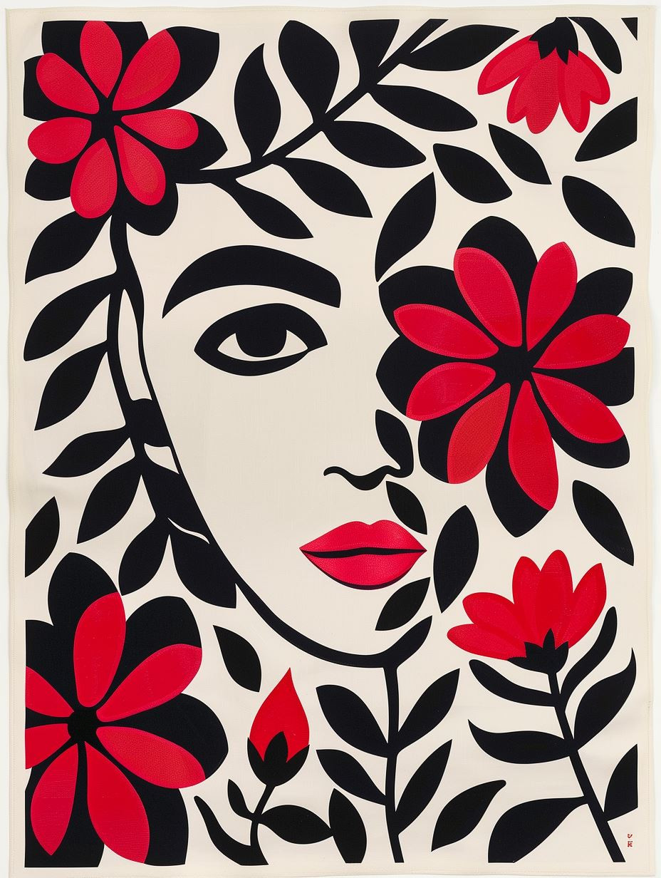 Bold Visions in Red and Black - Image 3