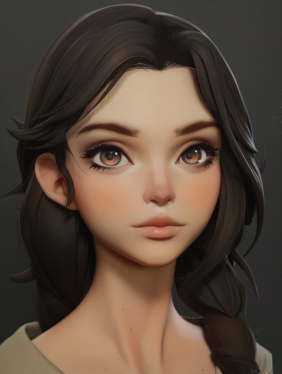 Ethereal Gaze of Innocence - Image 2