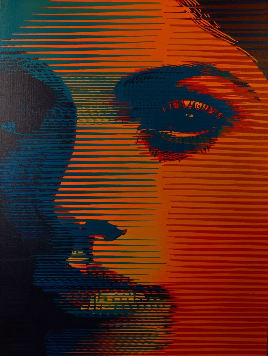 Chromatic Linear Portrait Study