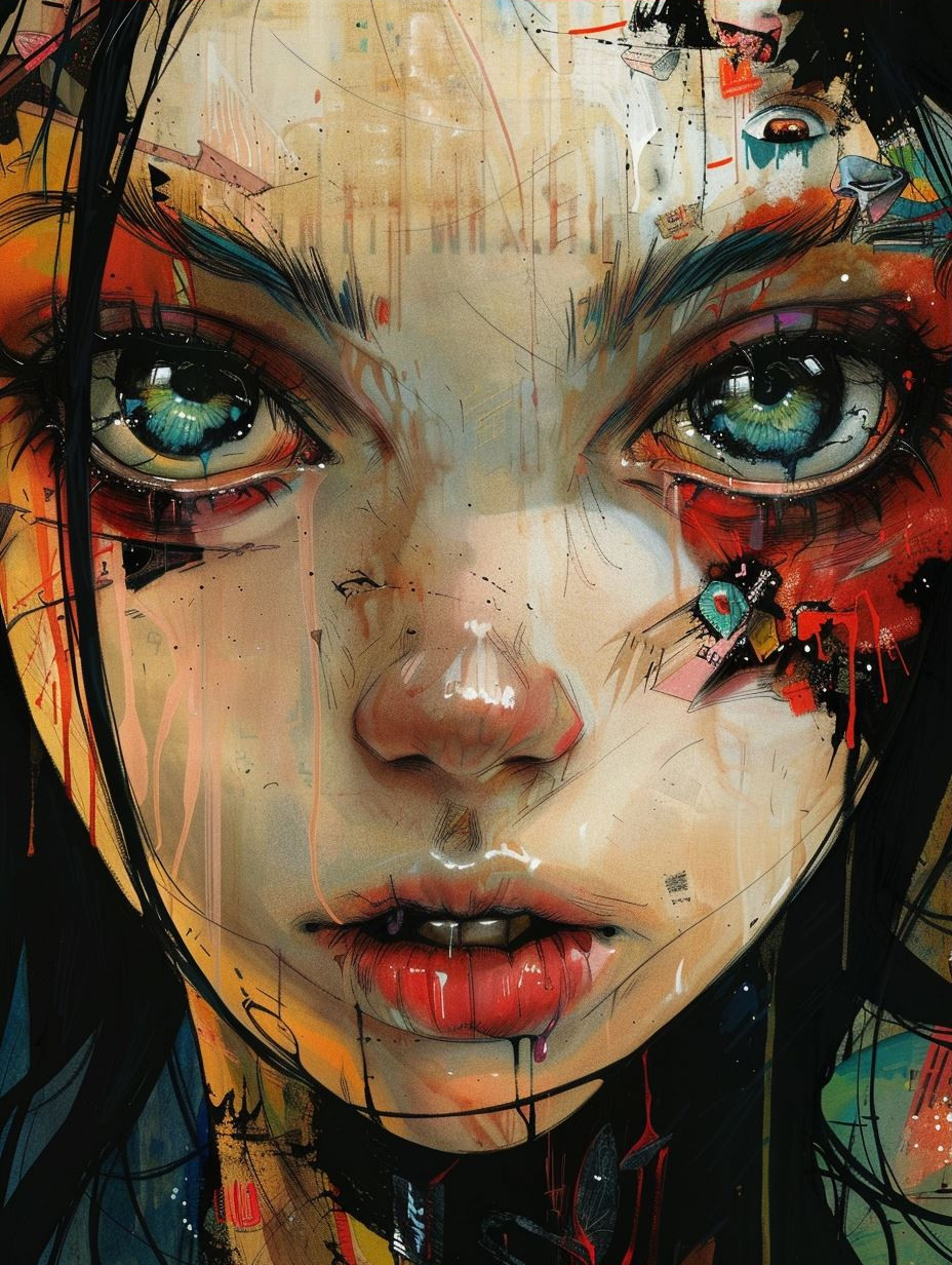 Gritty Abstract Portraiture Study - Image 3