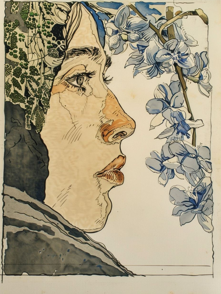 Ethereal Watercolor Profile Studies - Image 4
