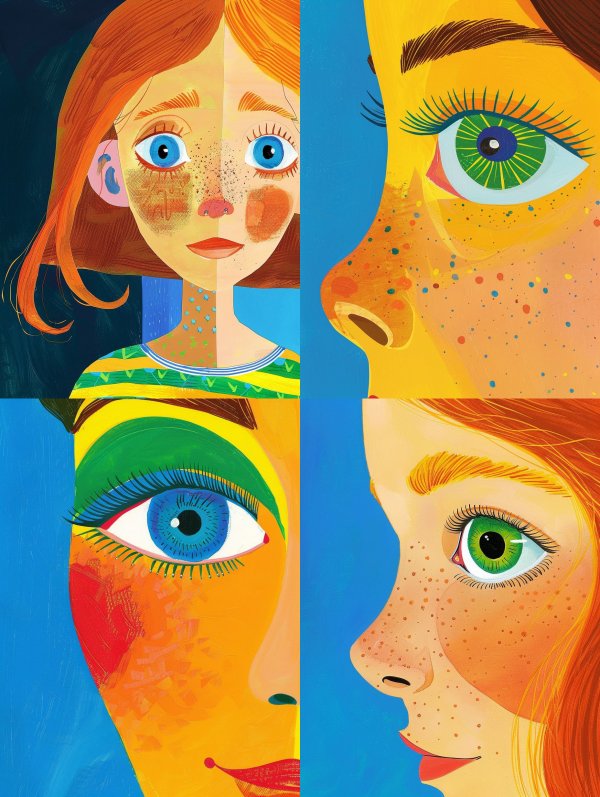 Fragmented Visions of Red Hair