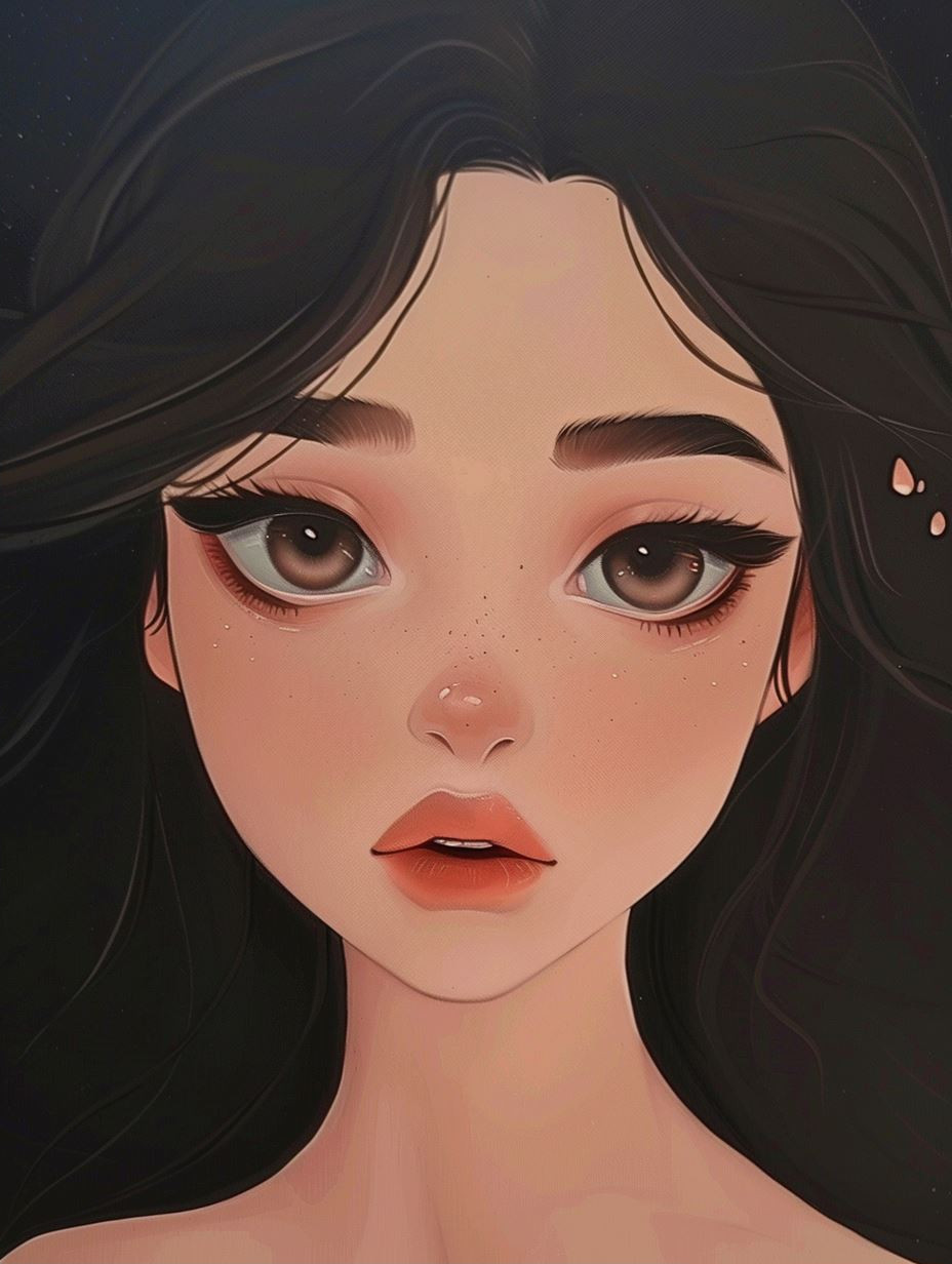 Ethereal Anime Girl Portraits - Image 2