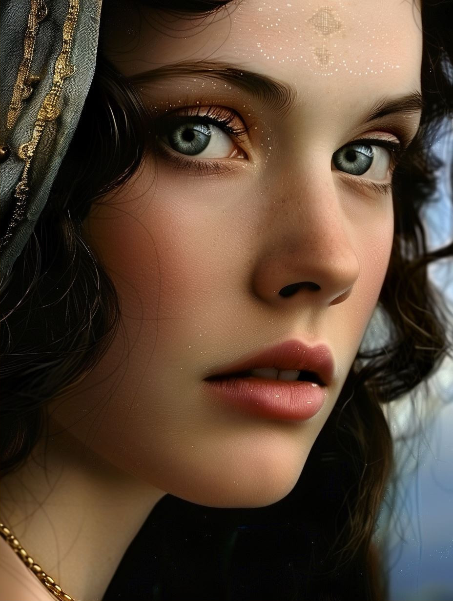 Timeless Gazes: A Study of Ethereal Beauty - Image 2