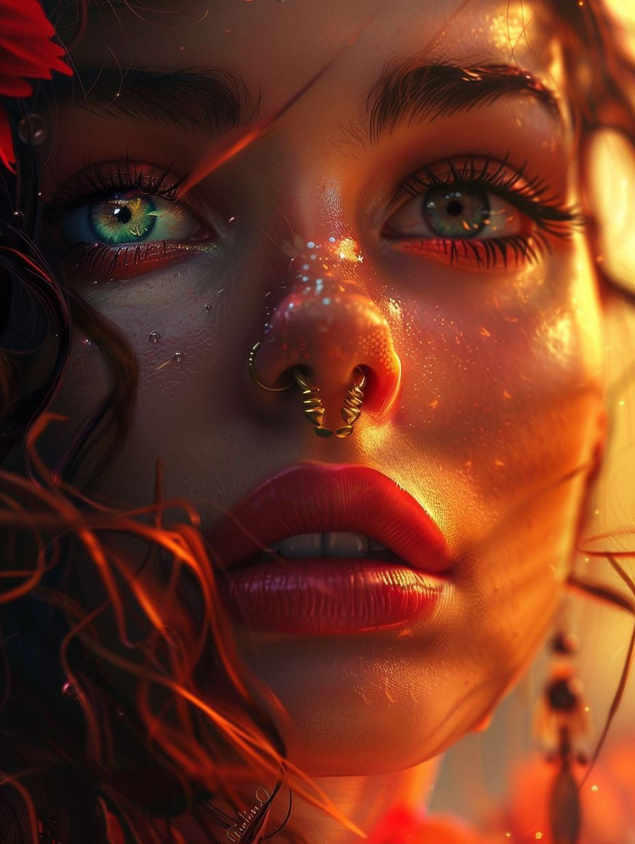 Mystic Gazes: A Study of Ethereal Beauty - Image 2