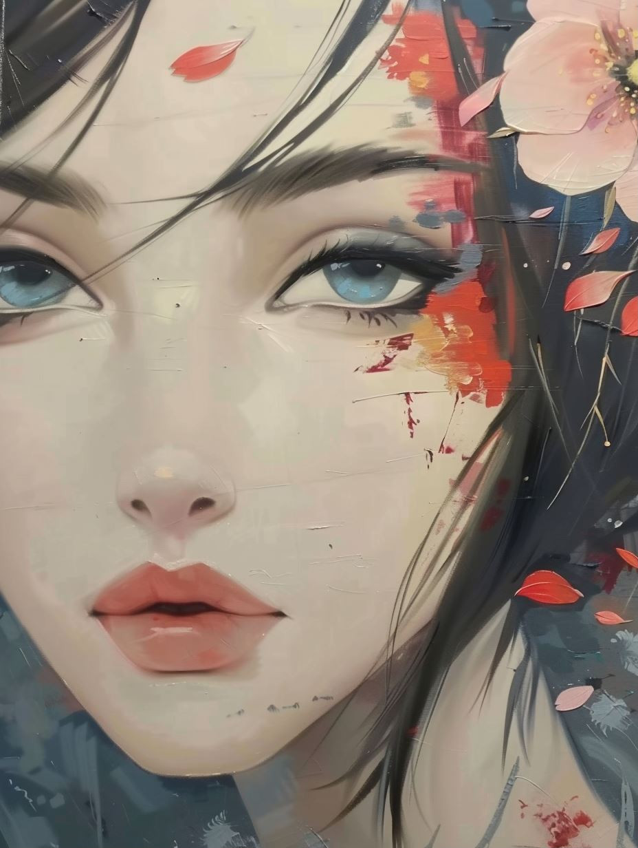 Ethereal Digital Anime Portraits - Image 1